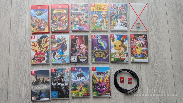 Nintendo Switch Oled 128gb + 20 žaidimų