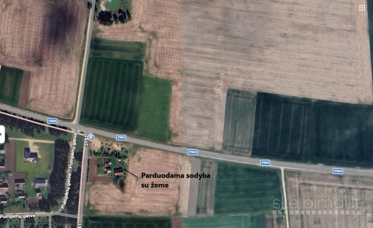 Parduodamas namas su žeme, Papiškių km.3, Pušaloto sen. Pasvalio raj.