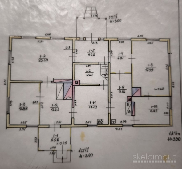 Parduodamas namas su žeme, Papiškių km.3, Pušaloto sen. Pasvalio raj.