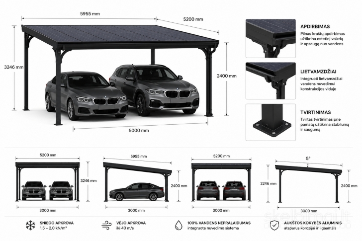  IŠMANI SAULĖS AUTOMOBILIŲ PASTOGĖ