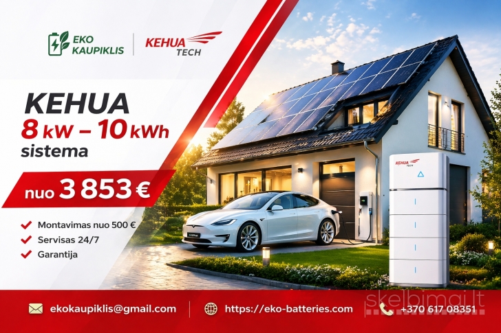 ENERGIJOS KAUPIKLIS NAMAMS su hibridiniu inverteriu