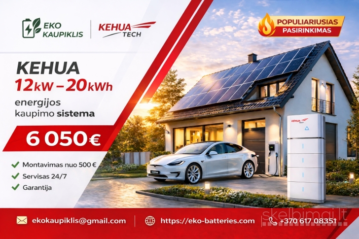 ENERGIJOS KAUPIKLIS NAMAMS su hibridiniu inverteriu