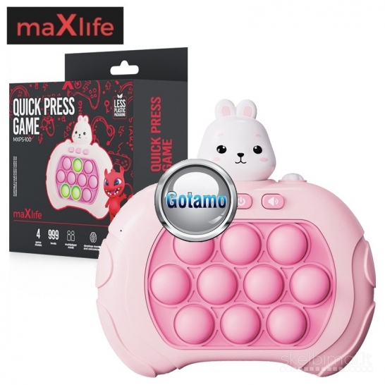 1209 Vaikiškas delninis žaidimas MaxLife MXPS-100 Rabbit WWW.GOTAMO.LT