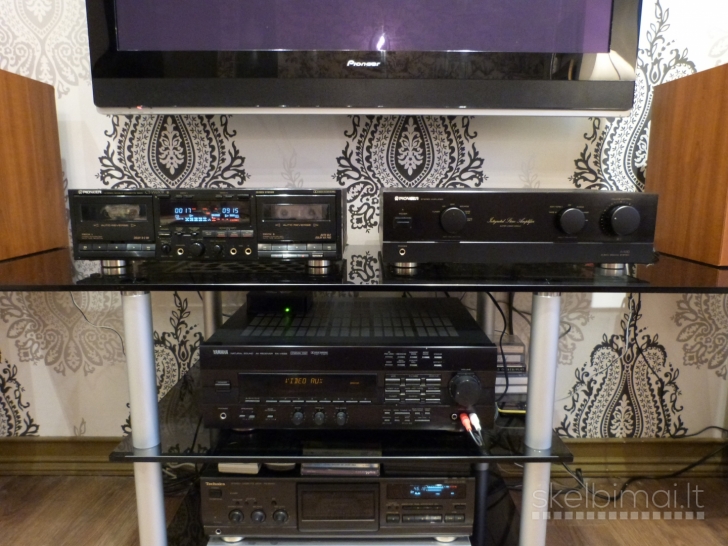 PIONEER CT-W650R Stereo Double Cassette Deck.1991m.Made in Japan.Puikiai veikia.