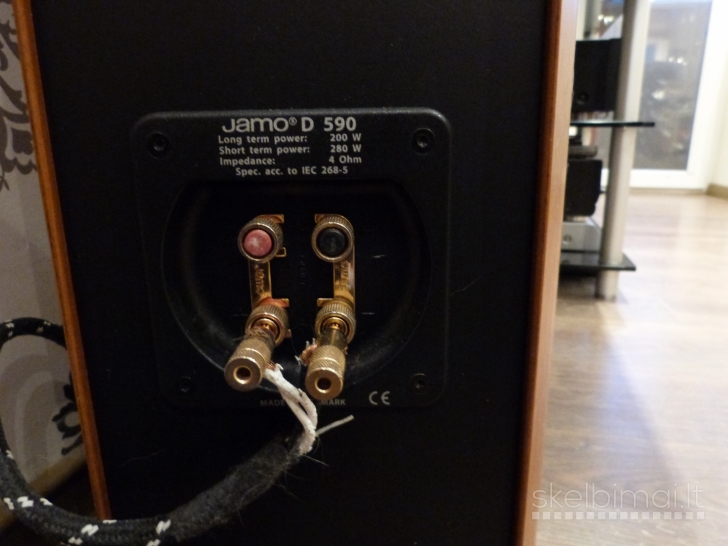 JAMO D590 Floor Standing Speakers. Made in Denmark. Puikiai skamba.