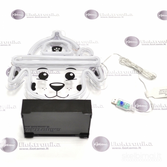 1211 Neoninė LED lempa ant stovo Paw Patrol – Marshall WWW.GOTAMO.LT