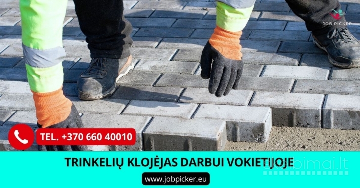 Trinkelių klojėjas Vokietijoje