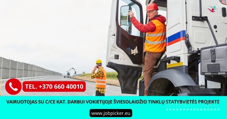 CE kat. vairuotojas Vokietijoje