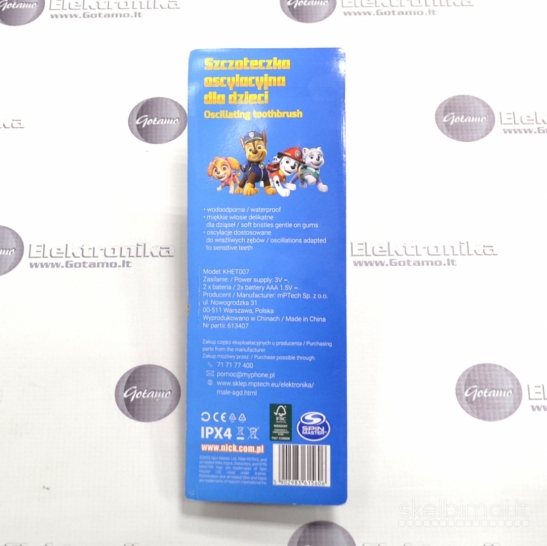 1216 Paw Patrol elektriniai dantų šepetėliai WWW.GOTAMO.LT