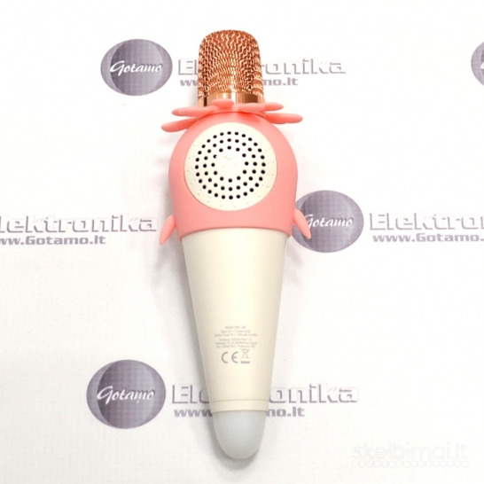 1217 Bluetooth mikrofonas su garsiakalbiu Forever AMS-200 rožinis