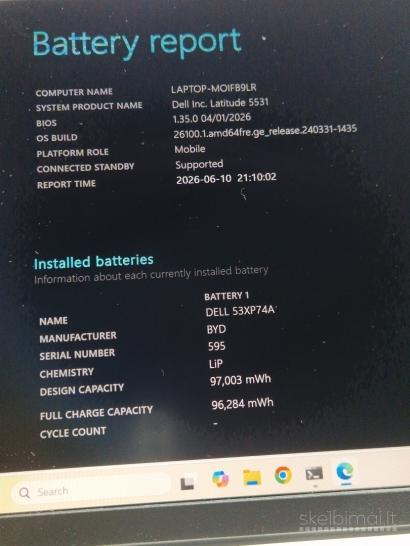 Dell latitude 5531 i5 12500h