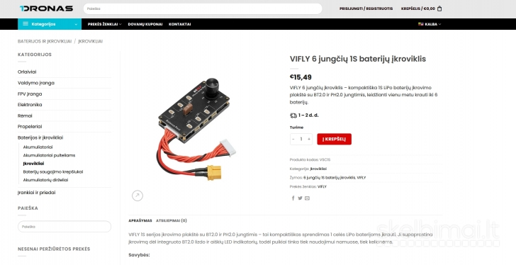 Parduodu Miniwhoop drona su smulkmenomis