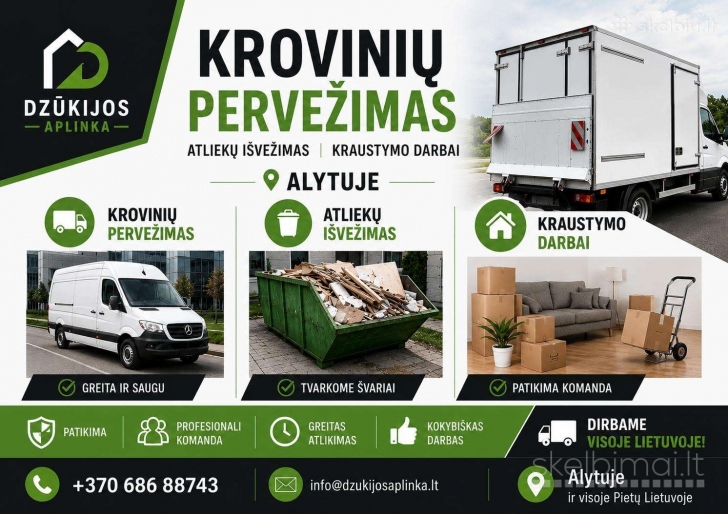 Krovinių pervežimas Alytuje