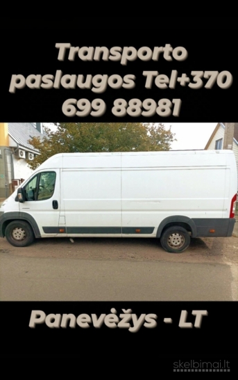 Krovinių pervežimas mikroautobusu