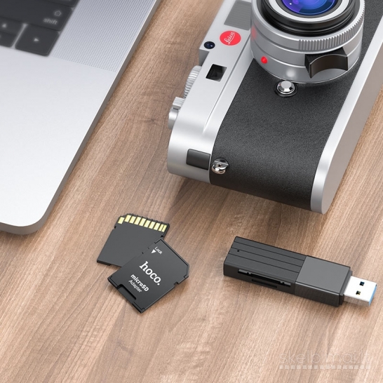 1257 Micro SD (TF) į SD atminties kortelės adapteris Hoco HB22