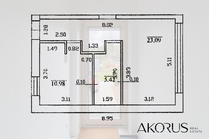 Akorus.lt – šviesus ir tvarkingas butas prestižinėje vietoje