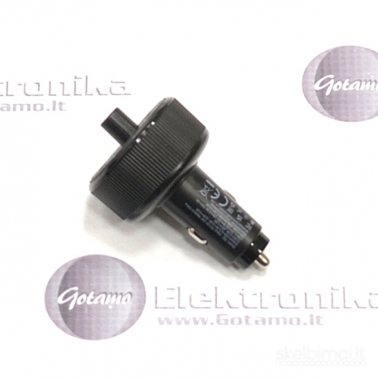 1264 FM moduliatorius Hoco E82 su Type-C 30W ir USB QC 3.0 – iki 68W galia
