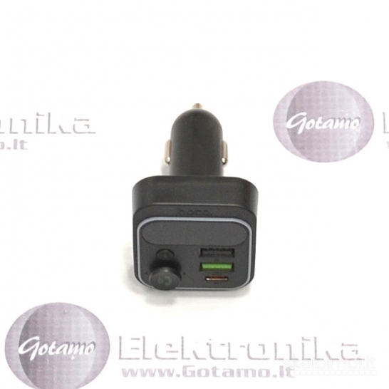 1265 FM moduliatorius Hoco E85 su Type-C 20W lizdu ir USB QC 3.0 lizdu