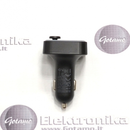 1265 FM moduliatorius Hoco E85 su Type-C 20W lizdu ir USB QC 3.0 lizdu