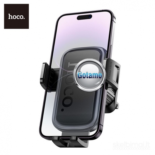 1273 Prie grotelių tvirtinamas auto laikiklis telefonui Hoco Air Outlet Pro