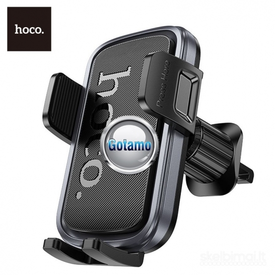 1273 Prie grotelių tvirtinamas auto laikiklis telefonui Hoco Air Outlet Pro
