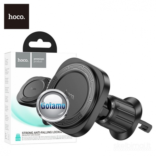 1275 Prie grotelių tvirtinamas auto laikiklis telefonui Hoco Air Outlet MagSafe