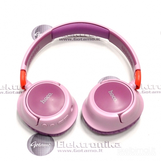 1278 Bluetooth ausinės Hoco Stereo Comfortable W43 (violetinės)
