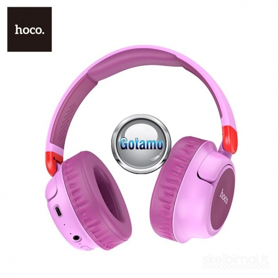 1278 Bluetooth ausinės Hoco Stereo Comfortable W43 (violetinės)