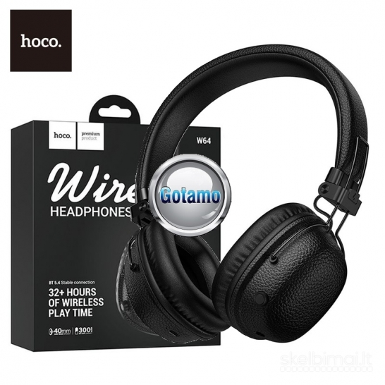 1280 Bluetooth ausinės Hoco Wireless 32H Music W64 WWW.GOTAMO.LT