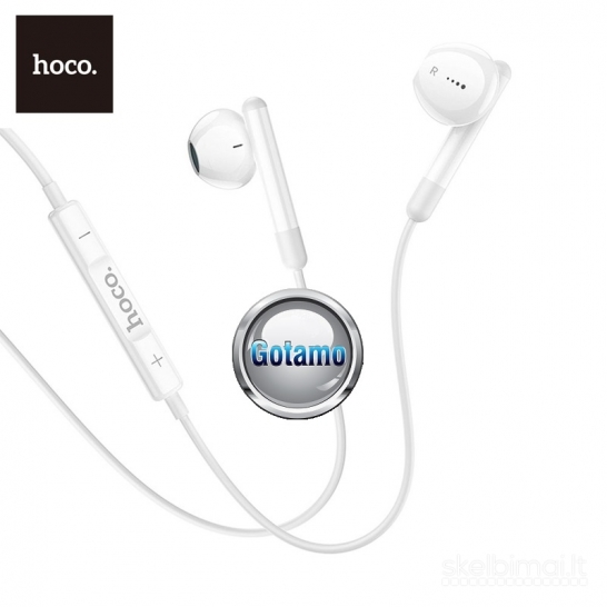 1281 Type-C ausinės Hoco Stereo 3D su plastikiniais antgaliais WWW.GOTAMO.LT