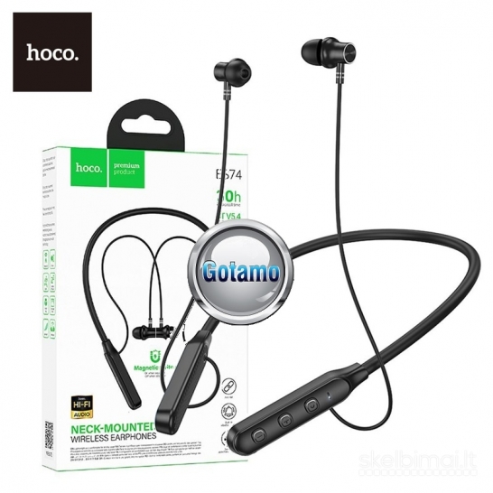 1285 Bluetooth ausinės sportui Hoco 30H Music ES74 WWW.GOTAMO.LT