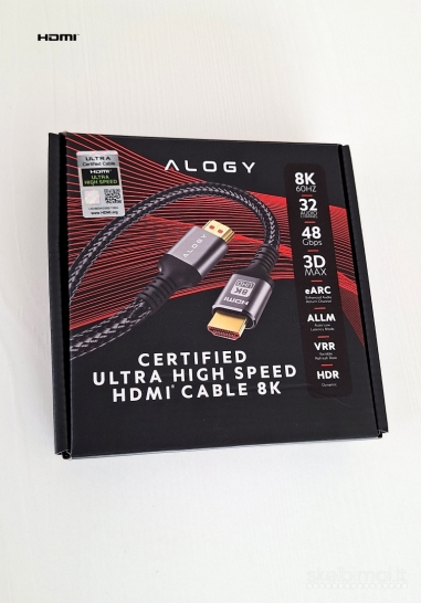 HDMI 2.1 kabelis 5 m 8K 60Hz 48Gbps eARC