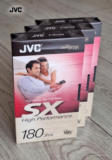 Originalios JVC E-180 VHS kasetės 180 min. Naujos