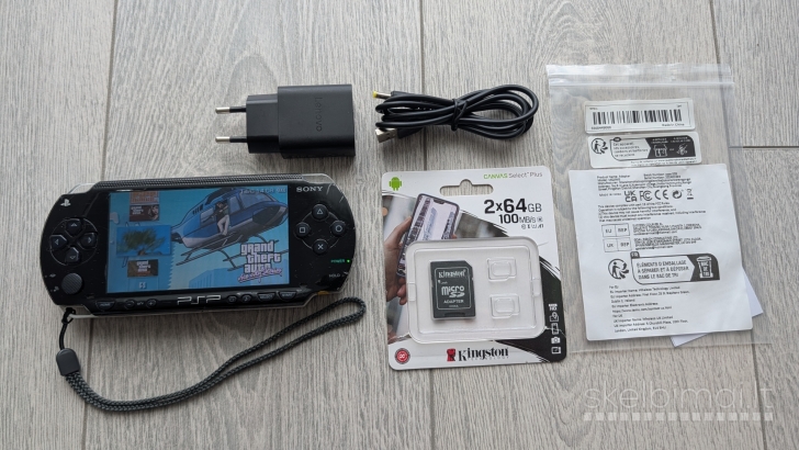Atrištas PSP Fat 1003 64gb + 60 žaidimu