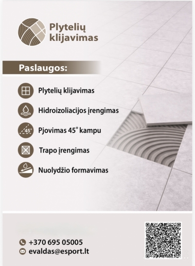 Plytelių klijavimas