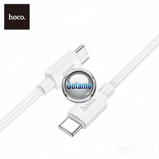 1286 Type-C į Type-C laidas 1 metras 60W Hoco WWW.GOTAMO.LT