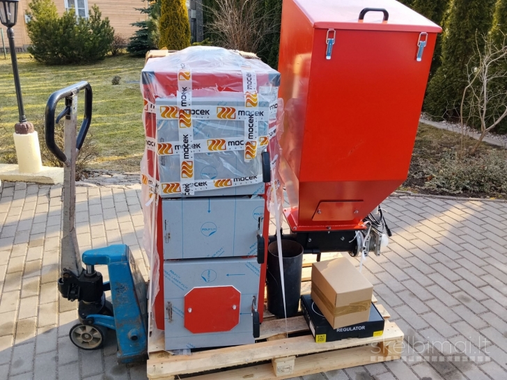 Naujas 15 kW galios katilas Mocek su 5 metų garantija