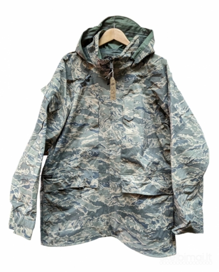 Originali JAV oro pajėgų (USAF) ABU APECS „Tiger Stripe“ Gore-Tex striukė XL
