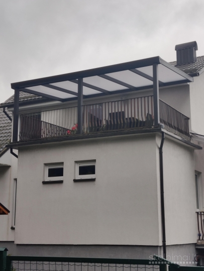 Aliuminio Stoginės. Verandų Stiklinimas Stogeliai