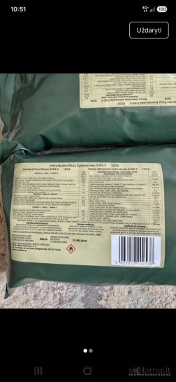 Lenkiškas kariškas sausas davinys Mre