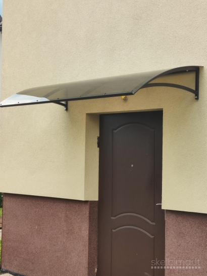 Aliuminio Stoginės. Verandų Stiklinimas Stogeliai
