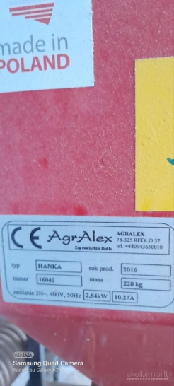 Parduodama beicavimo įranga Hanka