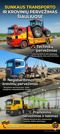 Krano - fiskaro paslaugos,krovinių pervežimas