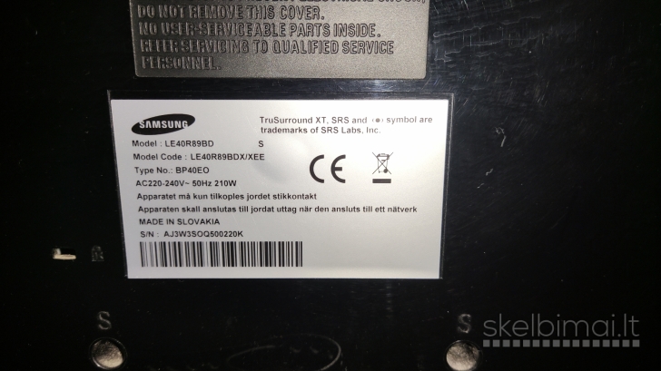 televizorius samsung