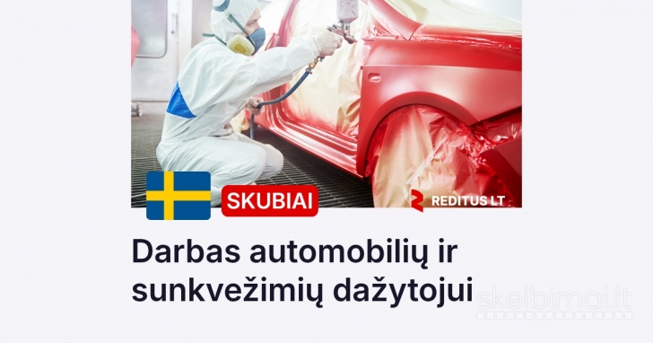 Automobilių ir sunkvežimių dažytojas – darbas Švedijoje (1945)