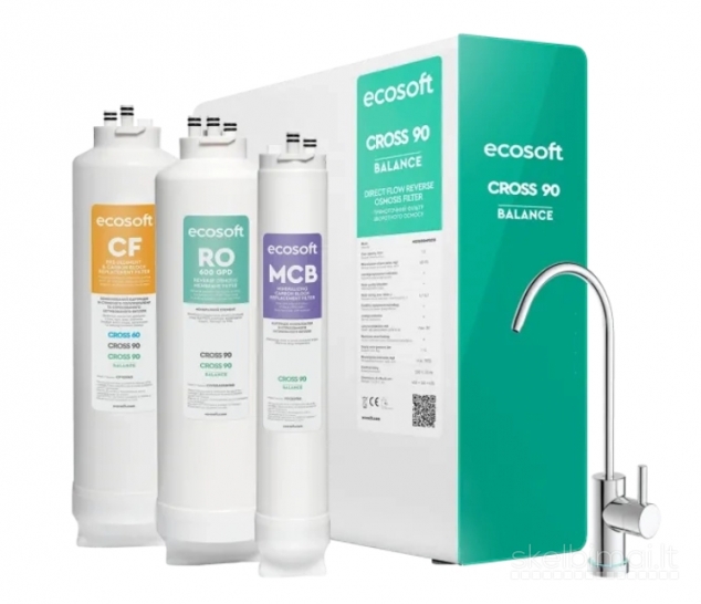 Ecosoft CROSS 90 Balance tiesioginio srauto geriamojo vandens sistema