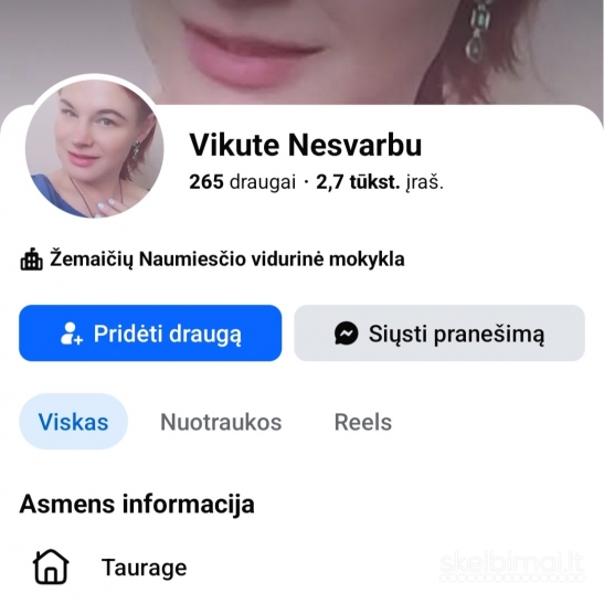 Prašau neskambinti – į skambučius neatsiliepiu. Rašykite tik Facebook