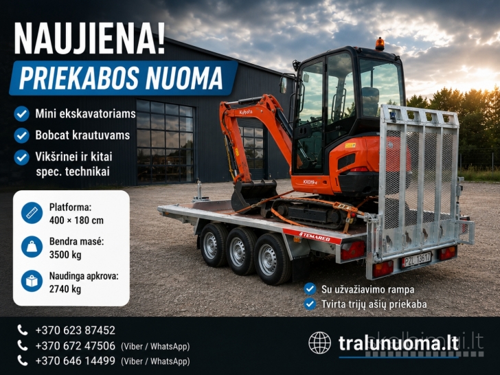 PRIEKABOS NUOMA spec. technikai
