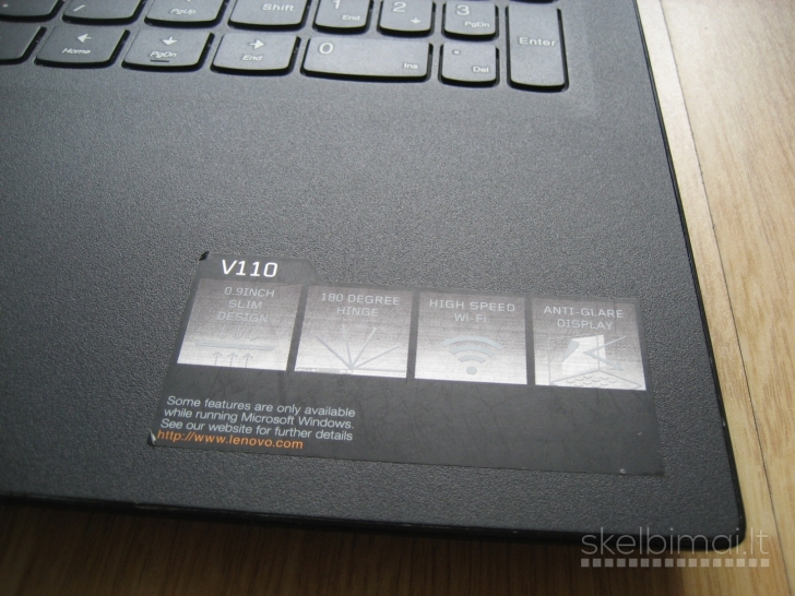 Gražus plonas Lenovo V110 i3/ 8gb/ 256gb/ nauj bat