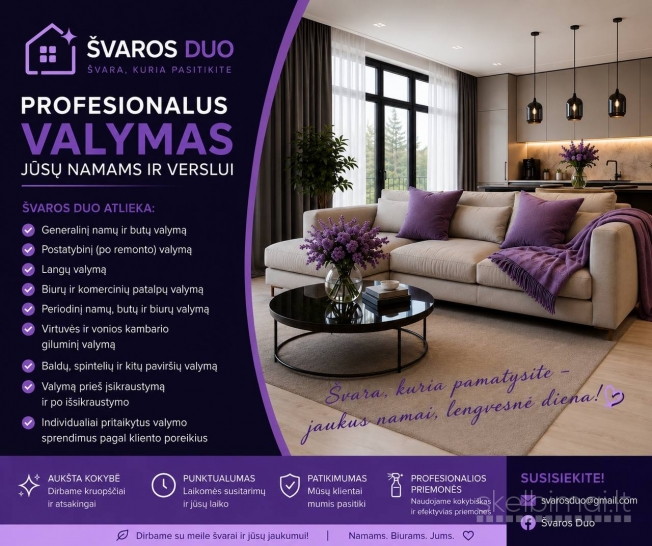 SvarosDuo valymai visoje Lietuvoje